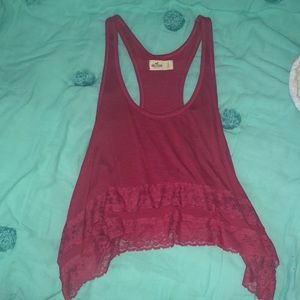 Pink Hollister tank top